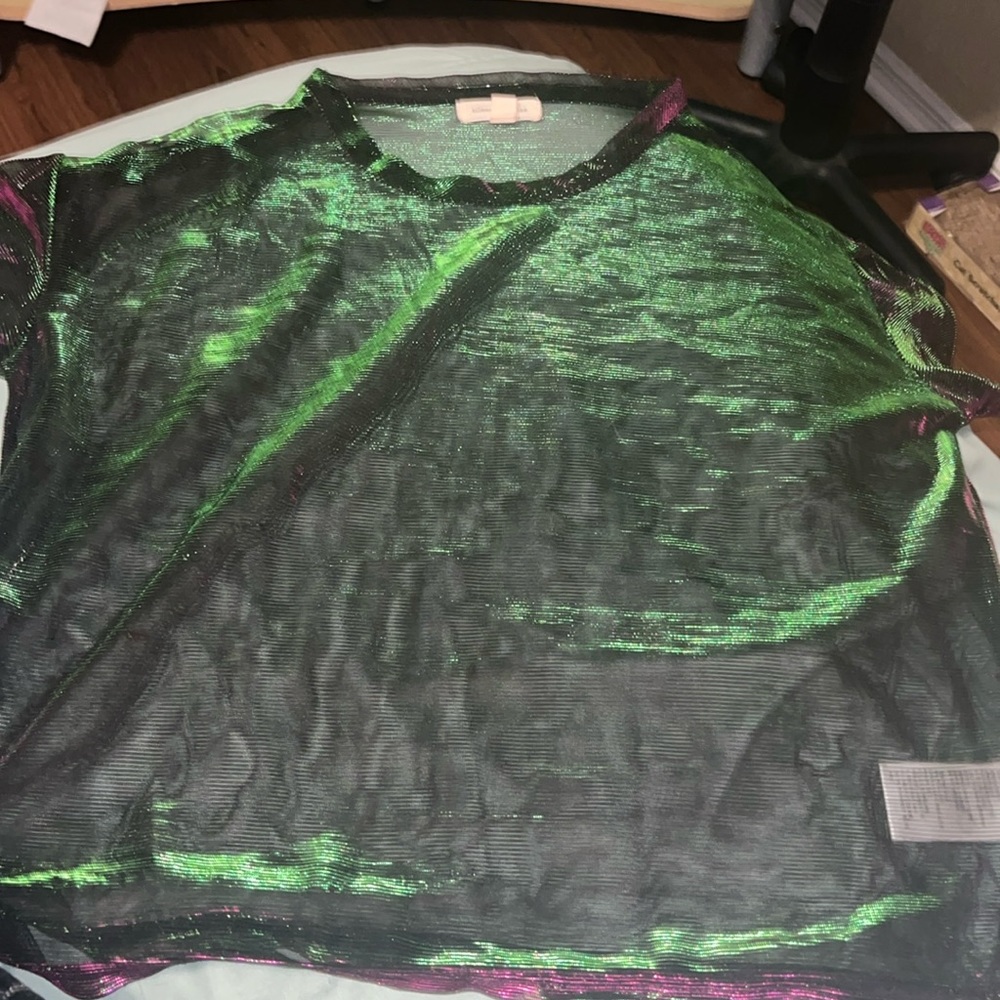 Mesh Iridescent T-Shirt